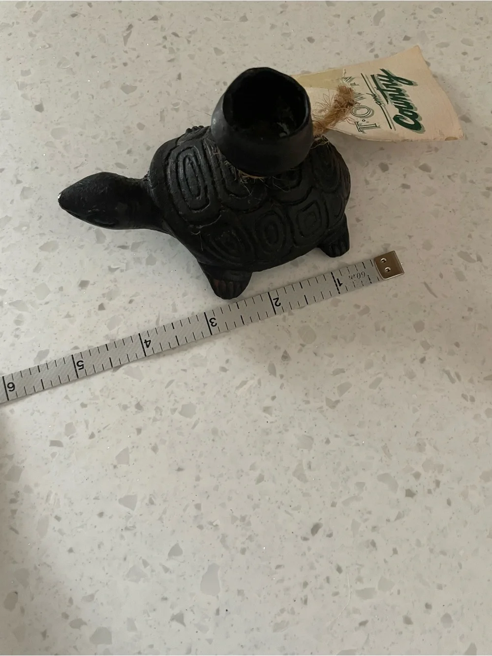 Turtle Bronze Candle Holder Made in Indonesia Town & Country NWT